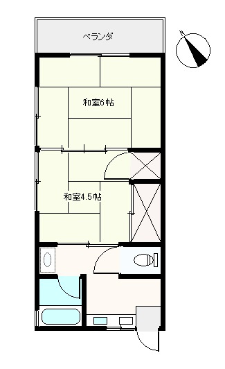 S0599R　笹本荘の間取り