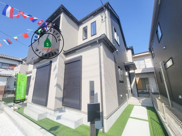 宮崎市大塚町小原田第1-4棟（B号棟）の外観|デザイン性のある外観です。