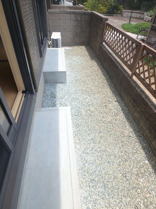 リビングタウン万々 E棟の庭|庭（専用庭）