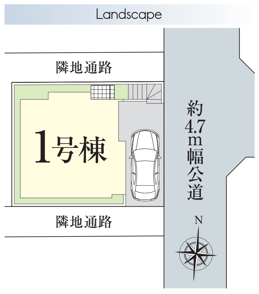 横浜市保土ヶ谷区鎌谷町 新築戸建て【仲介手数料無料】の区画図