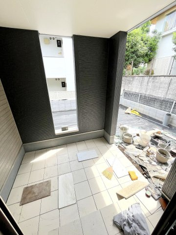 あきる野市小川東2丁目　新築分譲　全3棟　の庭|2025年撮影