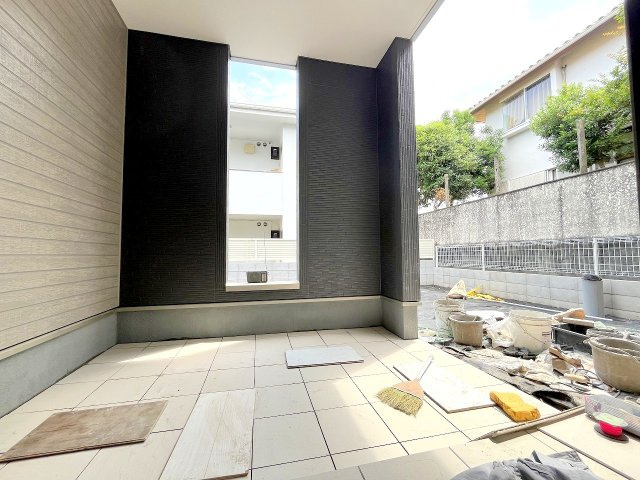 あきる野市小川東2丁目　新築分譲　全3棟　の庭|2025年撮影