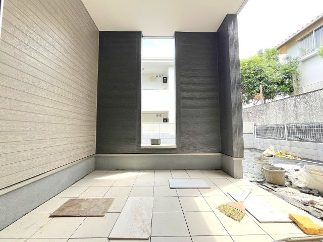 あきる野市小川東2丁目　新築分譲　全3棟　の庭|2025年撮影