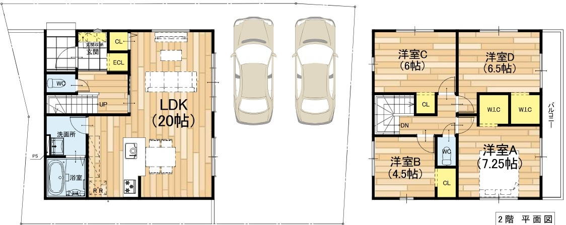 栗東市小柿2丁目1号棟　新築戸建て