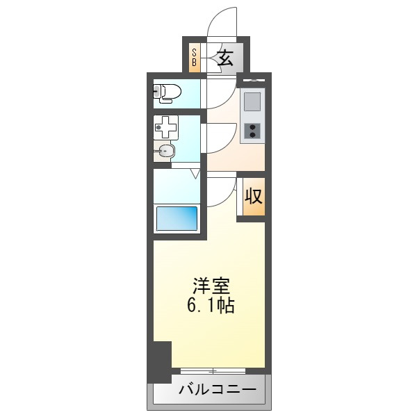 エスリード新北野アーデルの間取り
