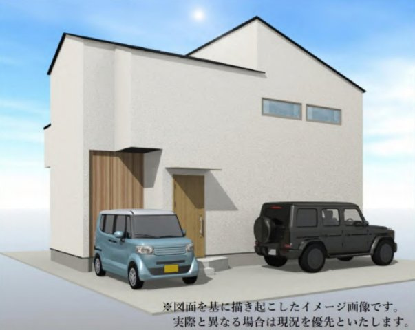 横浜市港北区日吉本町６丁目 新築戸建て【仲介手数料無料】の外観パース