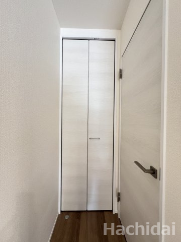 高浜市田戸町2丁目　新築一戸建の収納|玄関ホール収納です。パントリーとしても汎用性の高い収納スペースです。