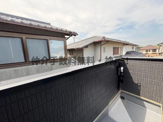 【バルコニー】 | 神戸市垂水区桃山台6丁目　新築戸建1号棟　仲介手数料無料！ | 暖かな日差しのふりそそぐバルコニー