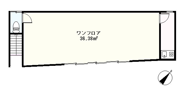 S1583R　2丁目店舗・事務所1Fの間取り