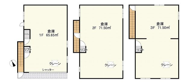 大阪市西淀川区御幣島6丁目　売倉庫の間取り