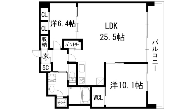 【間取り】 | プレジオ宝塚ASIAN