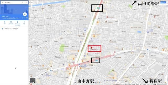 新宿区上落合２丁目のアパートの地図|周辺環境　スーパーが近いことに注目！
