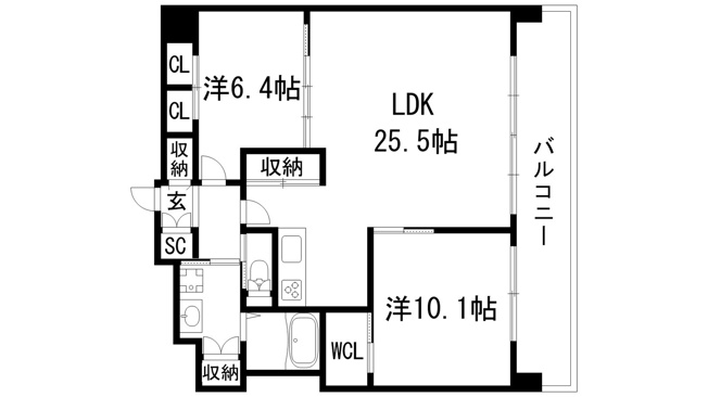 【間取り】 | プレジオ宝塚ASIAN