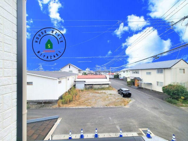 児湯郡北高鍋第1-2棟（B号棟）の展望|眺望や窓からの景色が良いと、家で過ごす時間も快適です。