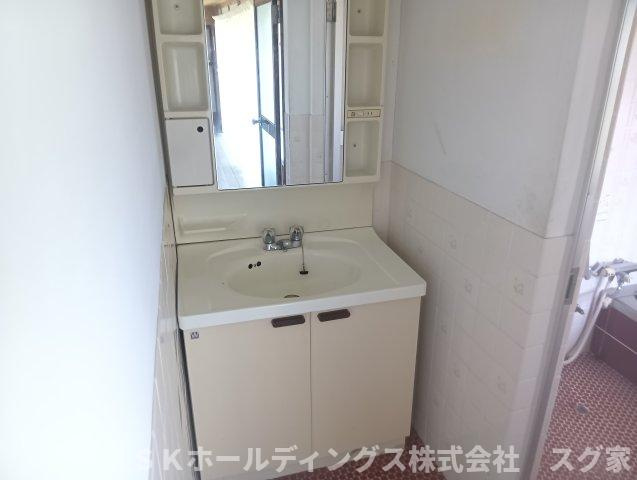 綾部市志賀郷古民家の独立洗面台