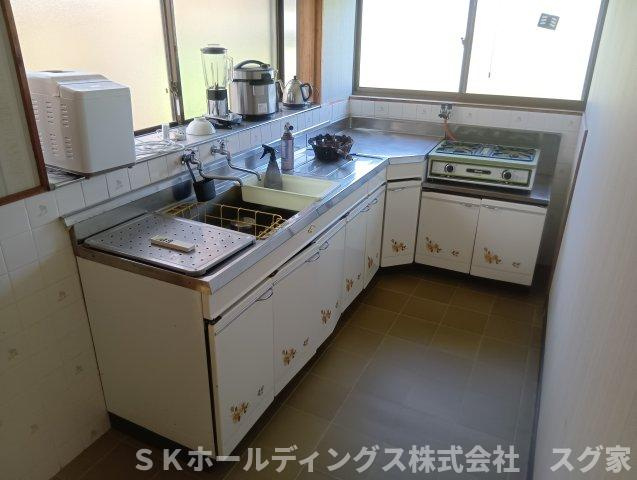 綾部市志賀郷古民家のキッチン