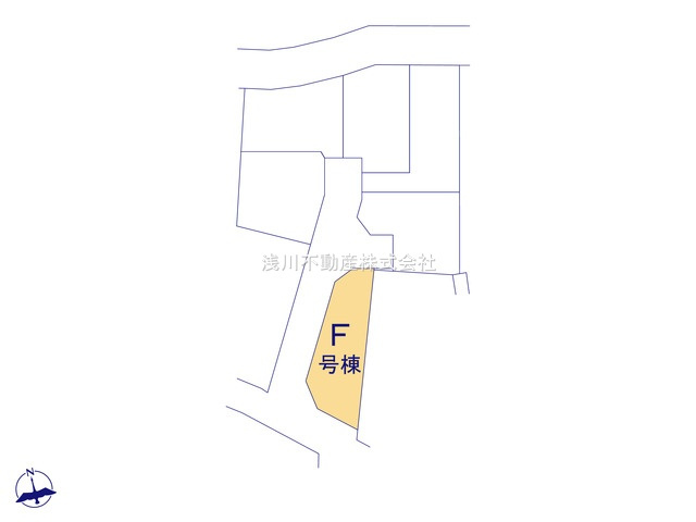 八王子市　上壱分方町　新築一戸建ての区画図|～全6棟の新しいコミュニティーが誕生～