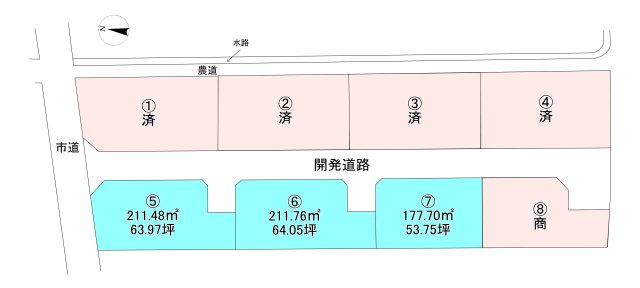 新居浜市宇高町１丁目の売地の土地図