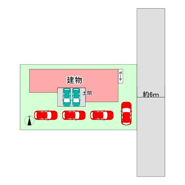 山形市下条町2丁目の駐車場|11/12撮影
広々した駐車スペース！！