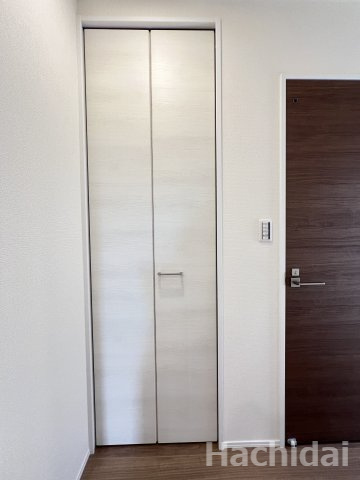 高浜市田戸町2丁目　新築一戸建の収納|玄関ホール収納です。パントリーとしても汎用性の高い収納スペースです。