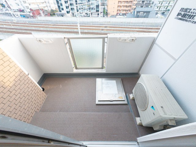 オリエンタル折尾のバルコニー