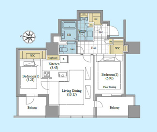 【間取り】 | ザ・パークハウス白金二丁目タワー