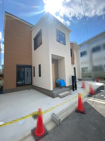 【成約済】京都市右京区西京極畑田町の外観|現在建築中です（令和7年6月撮影）