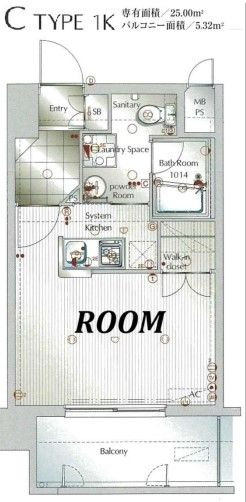 アイセレブ高砂ベネフィスの間取り