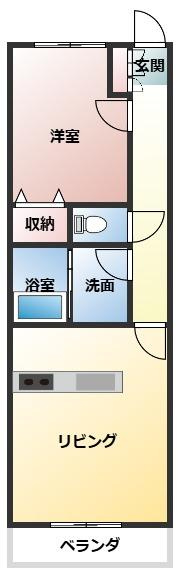 都城市志比田町の一棟マンションの間取り