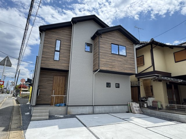 柏市豊四季新築戸建【豊小学校：1分】の外観|完成済み内覧可能です！！