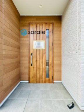 川越市的場全6棟の玄関|10/23　撮影