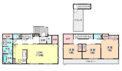 川越市的場全6棟の間取り|10月23日撮影。
