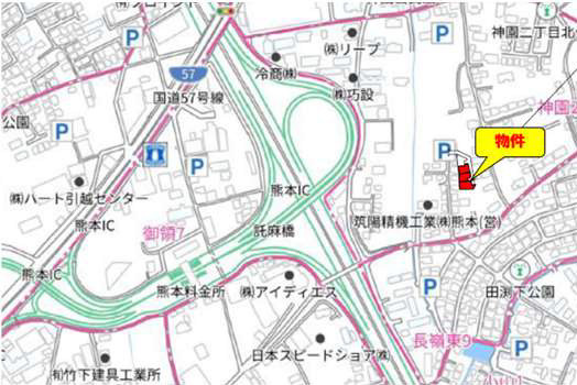 よかタウン／東区神園２丁目１期／２号棟の地図
