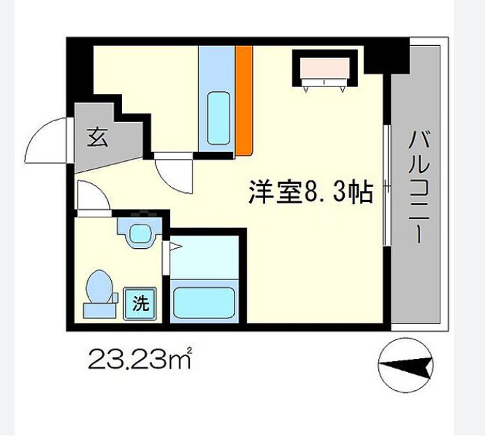 京都市右京区西院乾町　収益マンションの間取り