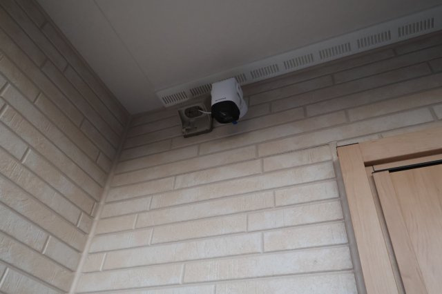 《仲介手数料無料》上尾市大字上尾下818-1新築一戸建てクレイドルガーデンの玄関|防犯カメラ
撮影日 2025年9月1日 18:20 晴れ