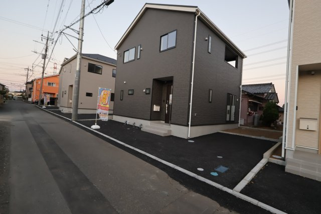 《仲介手数料無料》上尾市大字上尾下818-1(6号棟)新築一戸建てクレイドルガーデンの外観|撮影日 2025年9月1日 18:20 晴れ