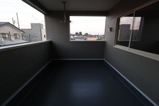 《仲介手数料無料》上尾市大字上尾下818-1新築一戸建てクレイドルガーデンのバルコニー|撮影日 2025年9月1日 18:20 晴れ