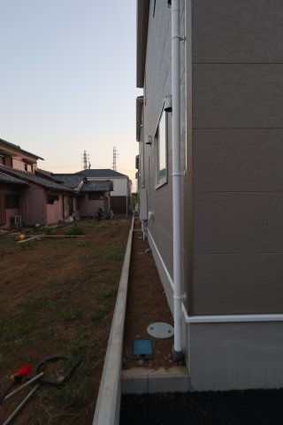 《仲介手数料無料》上尾市大字上尾下818-1新築一戸建てクレイドルガーデンの外観|撮影日 2025年9月1日 18:20 晴れ