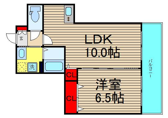 ルミエール難波の間取り