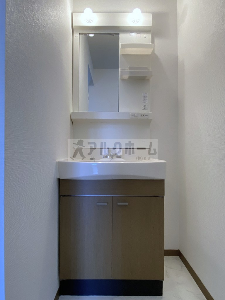 ニューリバーサイド八尾南D棟の独立洗面台