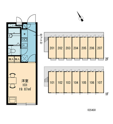【区画図】 | レオパレスホウセイ豊四季 | 画像3