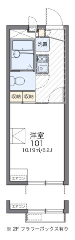 レオパレスシティーFの間取り|画像2