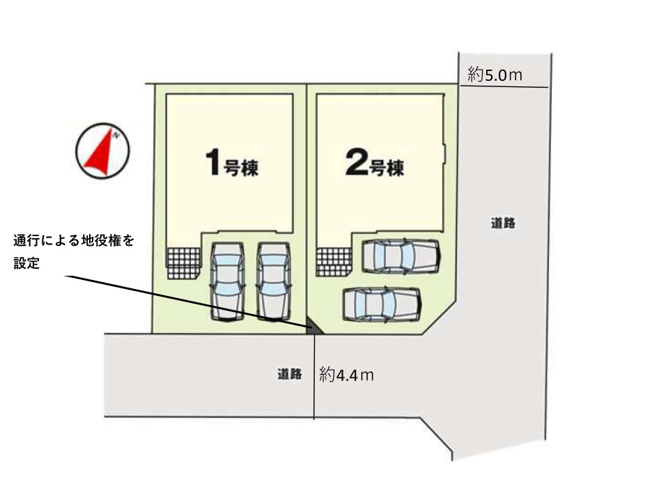 【区画図】 | 福岡市南区警弥郷3丁目2期　2号棟（全2棟）【仲介手数料無料・0円】 | 区画図です。2号棟