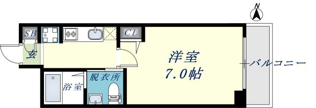 エムプラザ小阪駅前の間取り