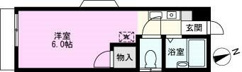 バストイレ独立設計の１Ｋ