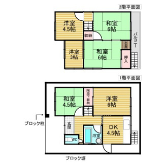 【間取り】 | 大和高田市礒野南町戸建