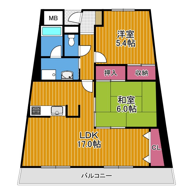 エスポアール岩根の間取り