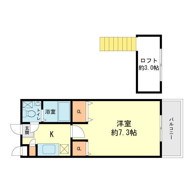 ピュアフリー井尻駅前Bの間取り