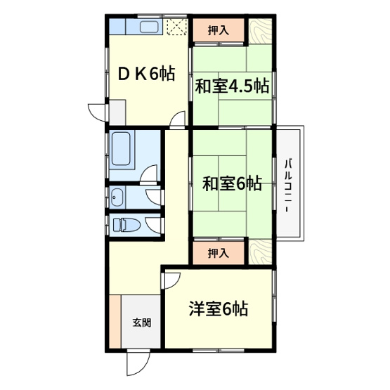 【間取り】 | 真上町2丁目貸家