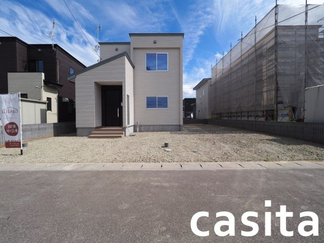 【外観】 | 【 新築建売住宅 】横手市八幡字長者町No58 横手北小学校区のオール電化 4LDK | 外観も気になるポイント